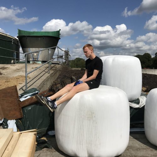 Zeit für eine Pause. Fermentersanierung August 2019, Nierswalder Biogasanlage.